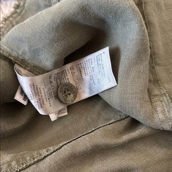 Tommy Bahama Women’s Green Utility Linen Shirt - Picture 12 of 12